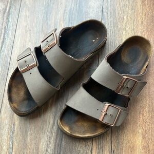 Birkenstock Arizona Birkibuc slide sandals 37 narrow